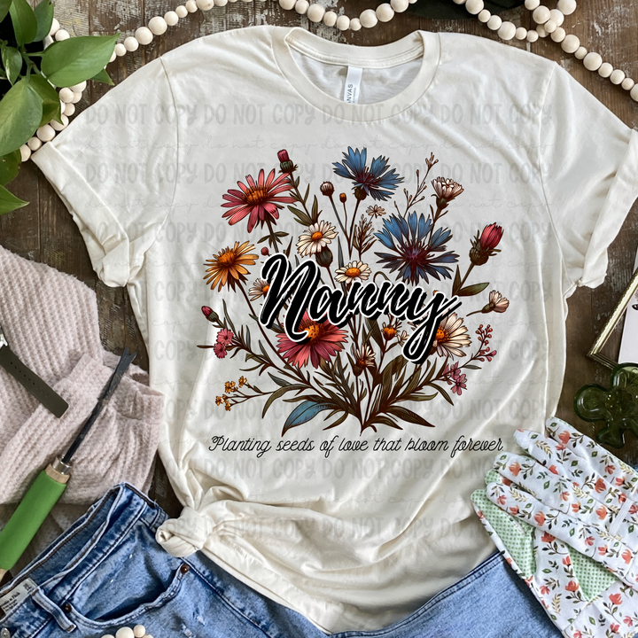 Seeds of Love Names DTF Print