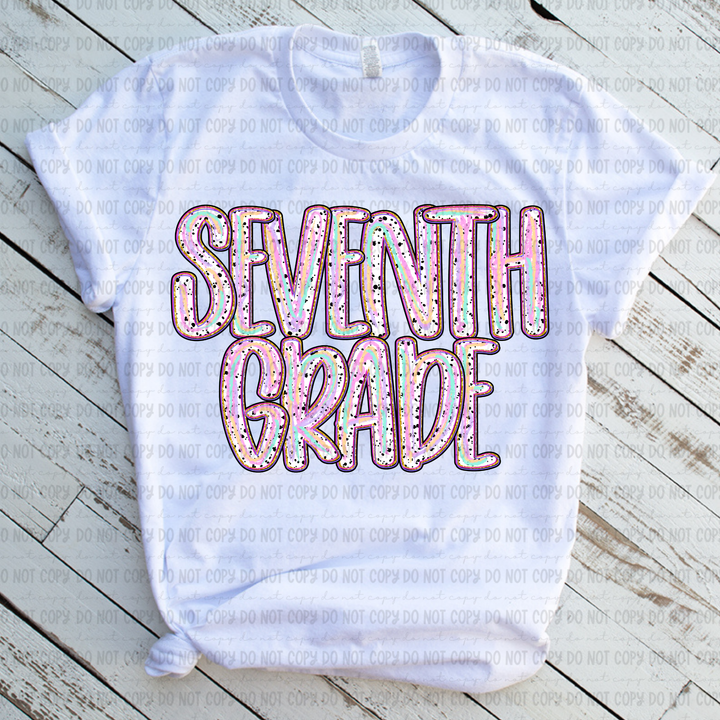 Color Dotted Grade Levels DTF Print