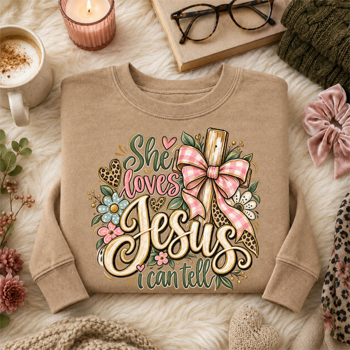 She Loves Jesus I Can Tell DTF Print