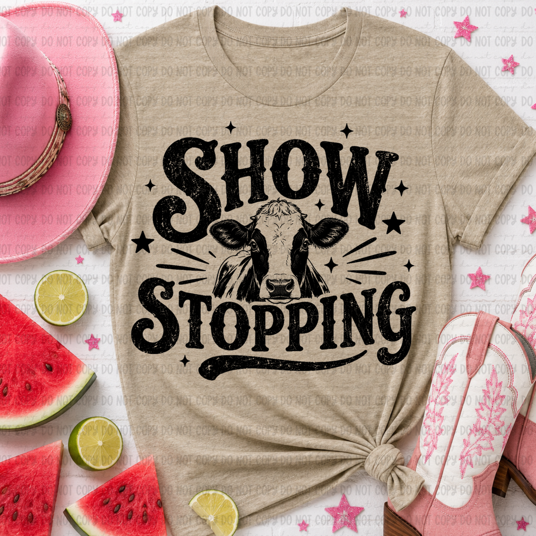 Show Stopping Cow DTF Print