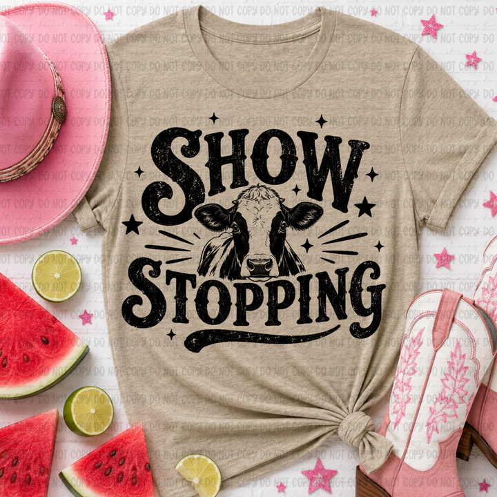 Show Stopping Cow DTF Print
