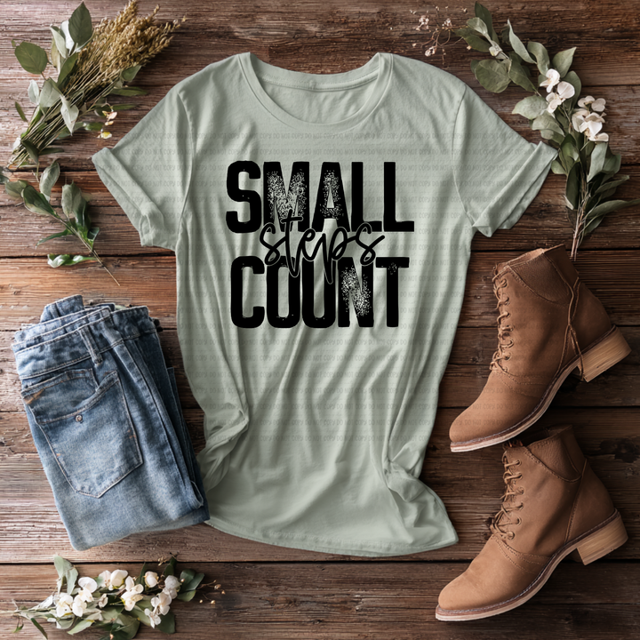 Small Steps Count DTF Print