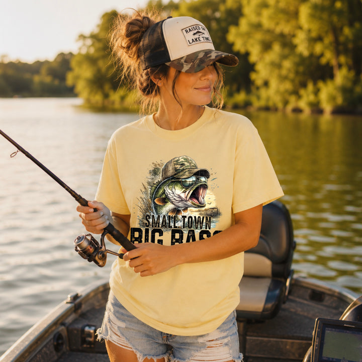 Small Town Big Bass DTF Print