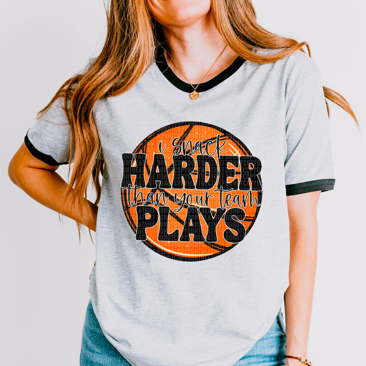 Snack Harder Sports DTF Print