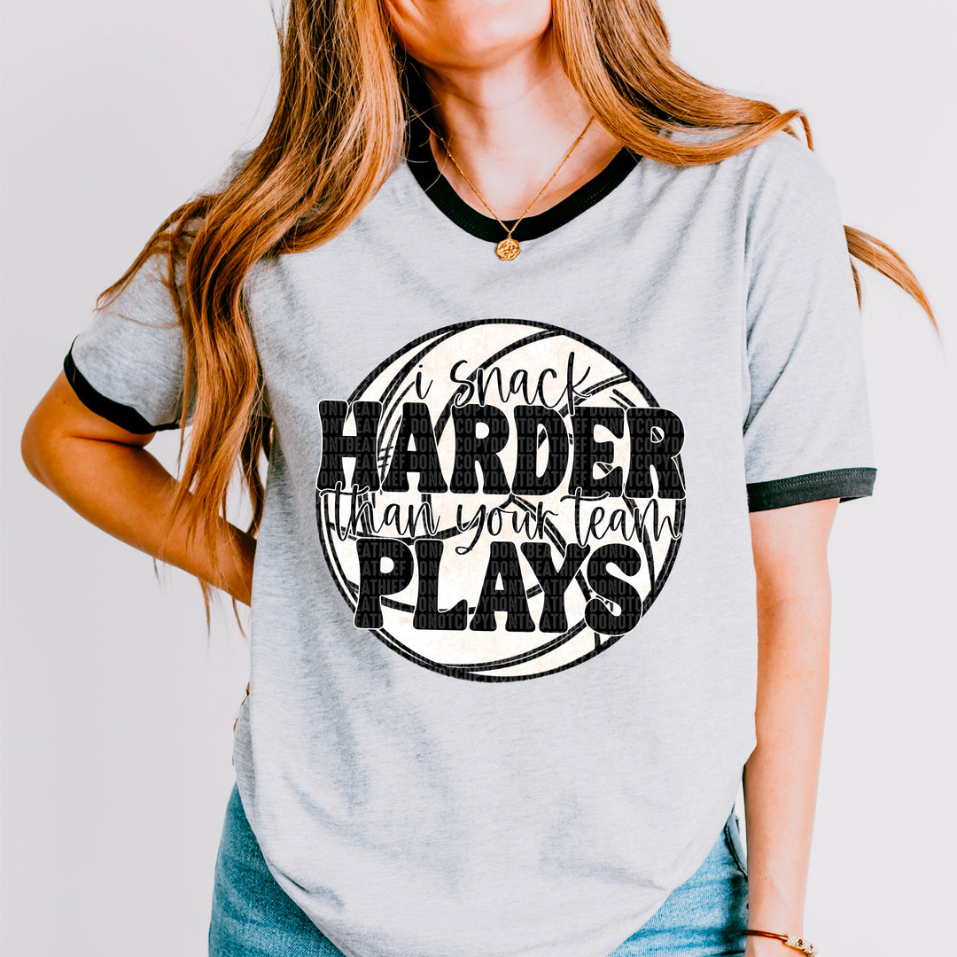 Snack Harder Sports DTF Print