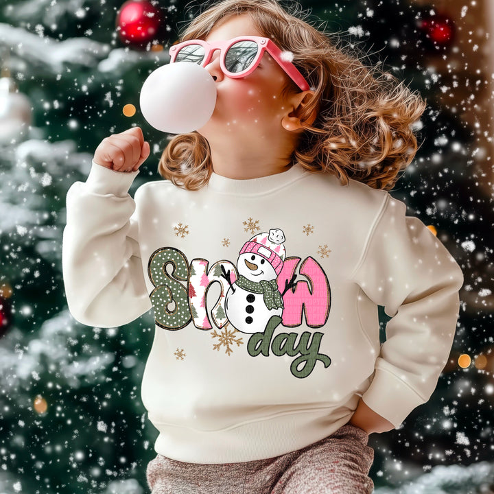 Snow day Snowman DTF Print