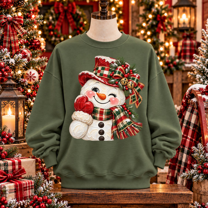 Snowman Head DTF Print