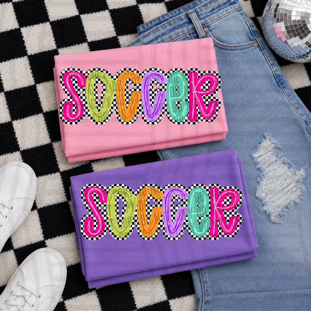Simply Checkered Sports DTF Print
