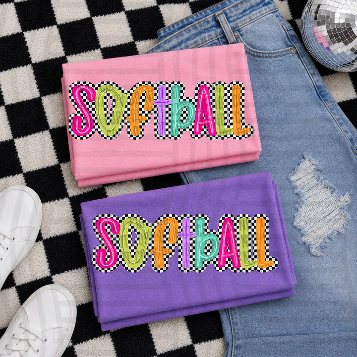 Simply Checkered Sports DTF Print