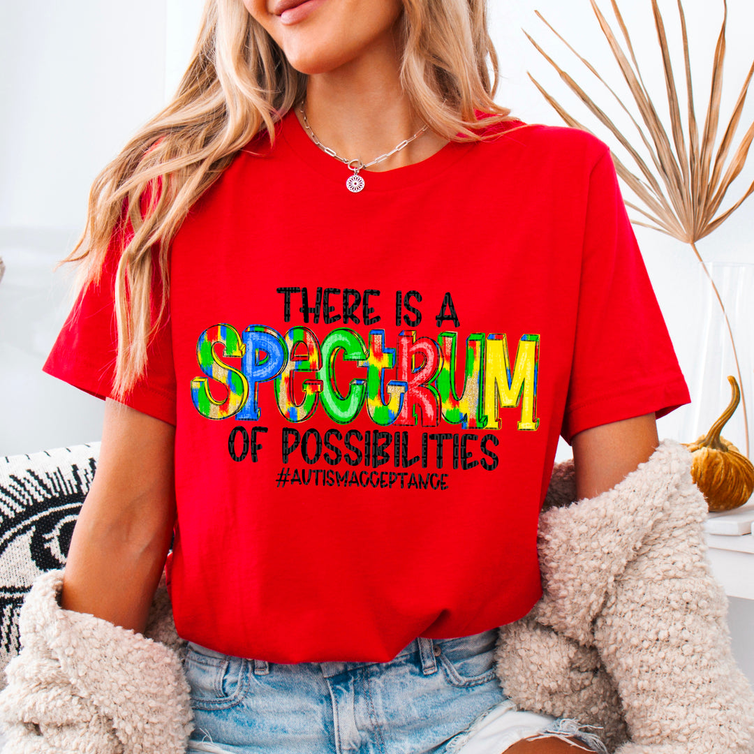 Spectrum Of Possibilities With Hashtag DTF Print