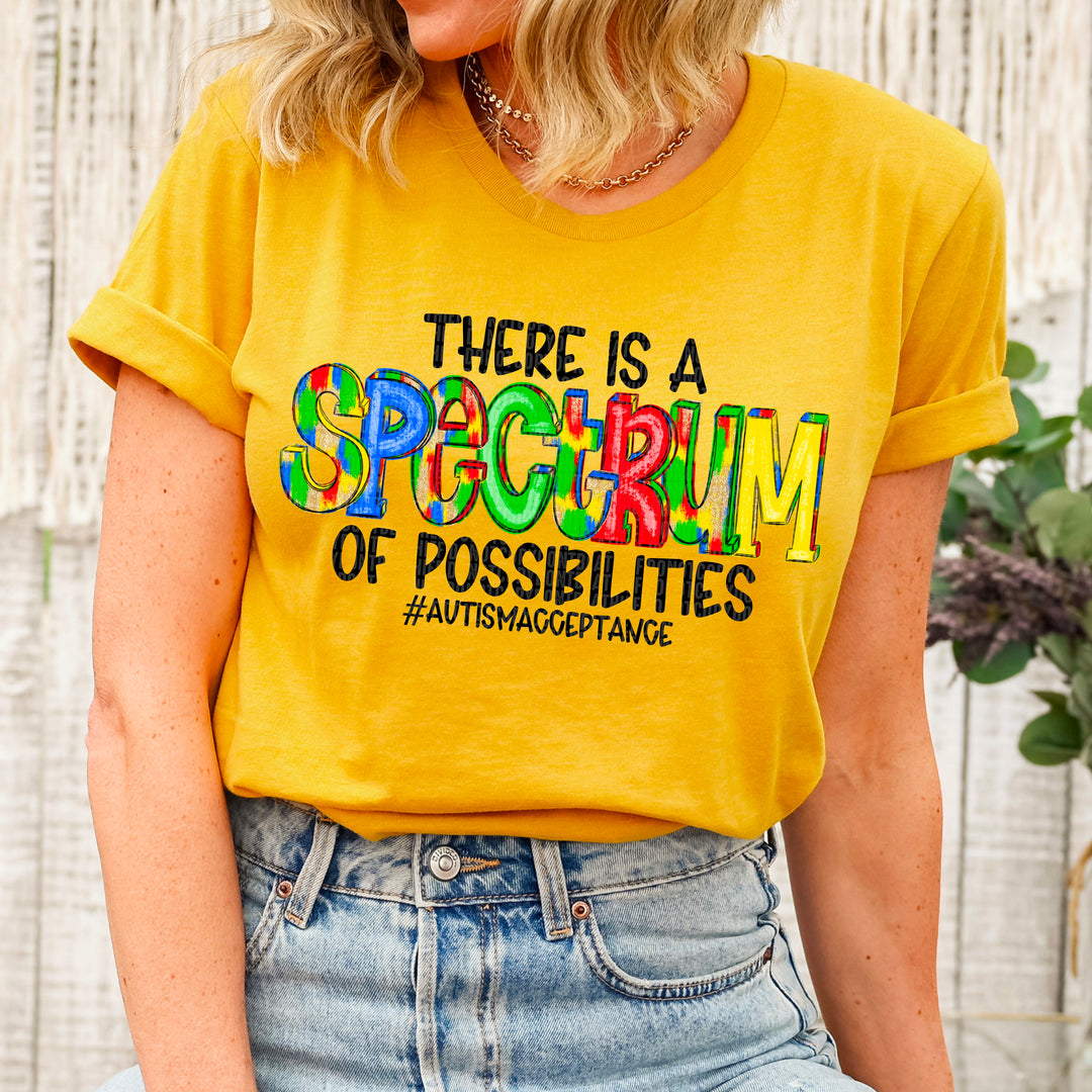Spectrum Of Possibilities With Hashtag DTF Print