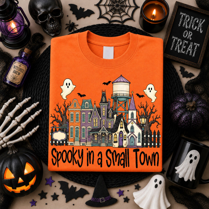 Spooky Small Town DTF Print