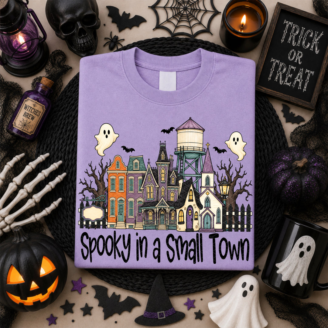 Spooky Small Town DTF Print