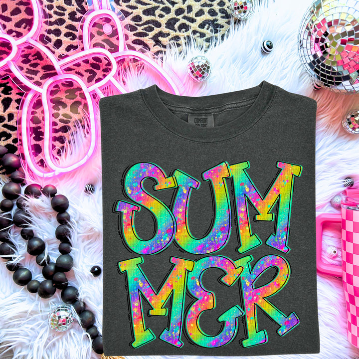 Summer Glitter DTF Print