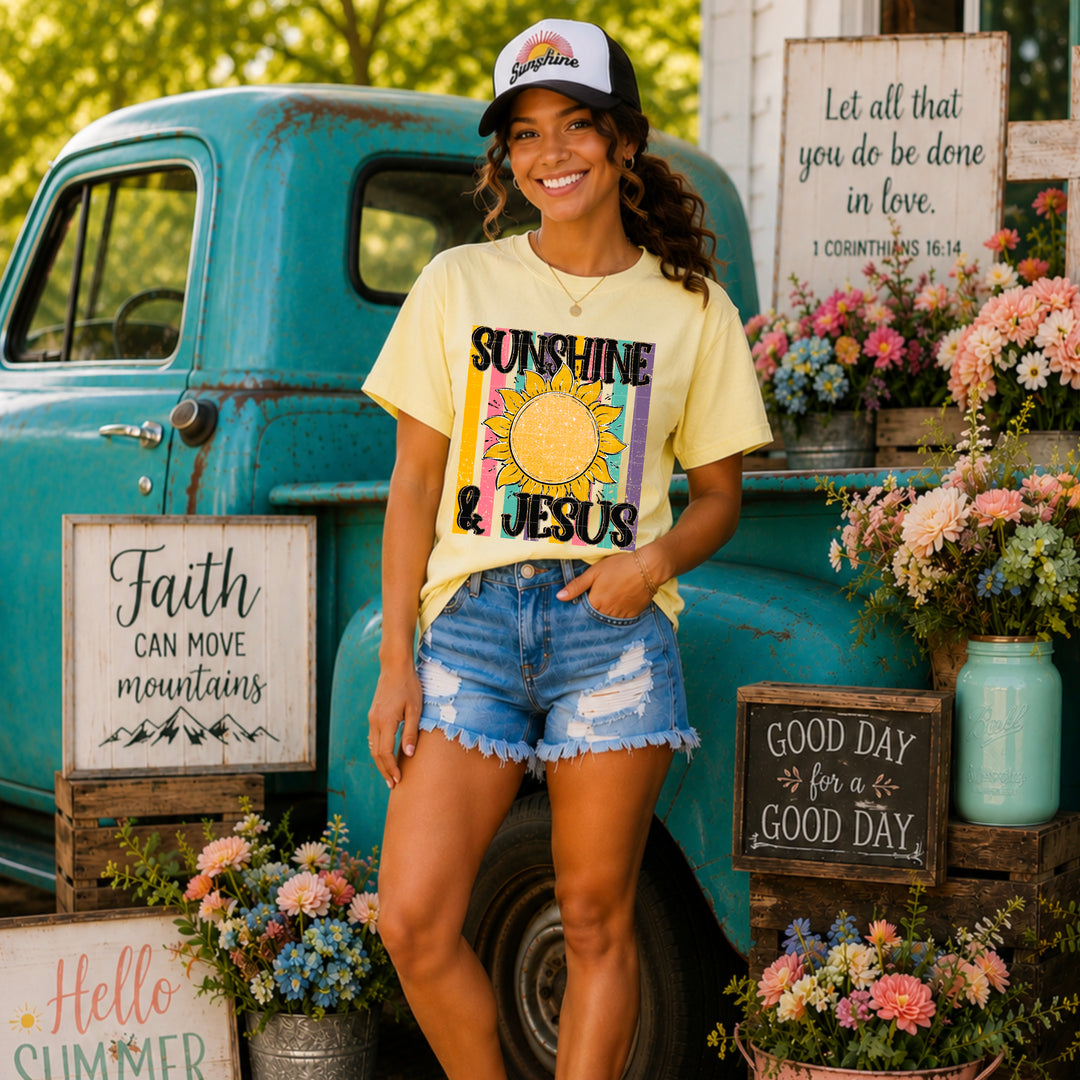 Sunshine And Jesus DTF Print