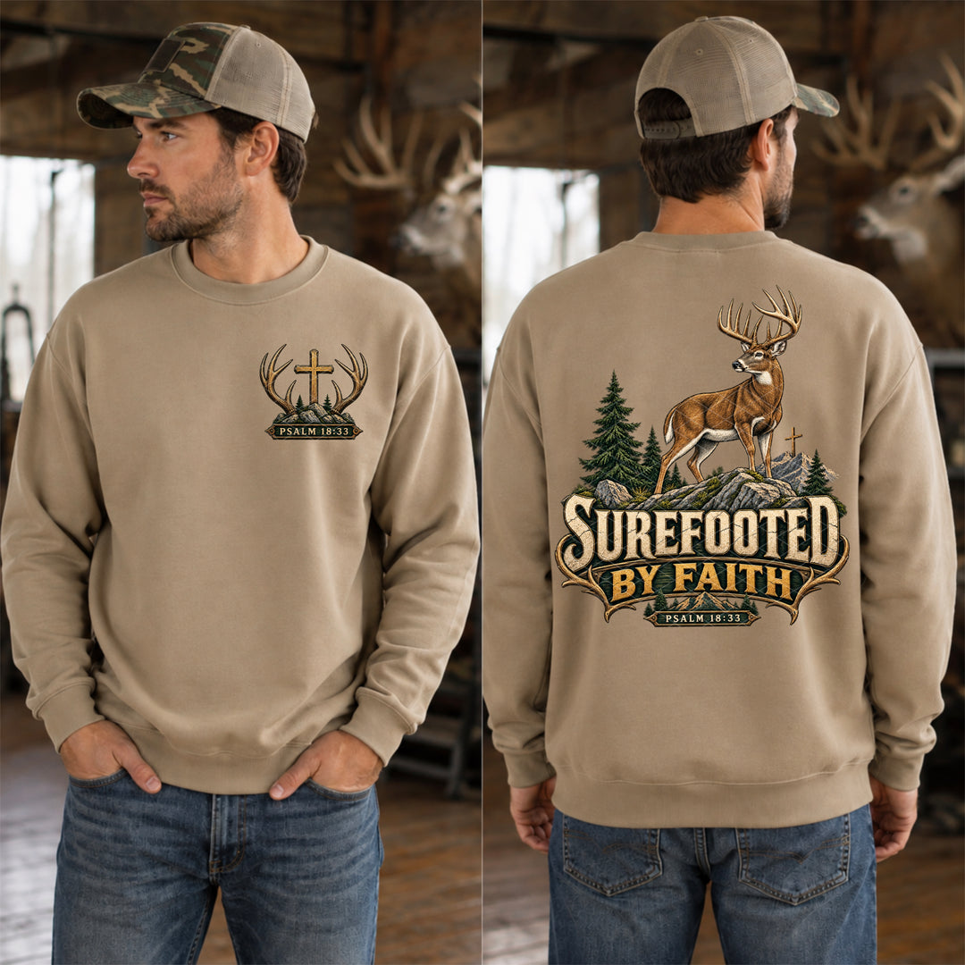 Sure Footed By Faith DTF Print