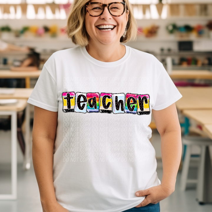 School Daze Titles DTF Print