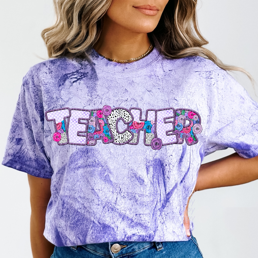Pretty In Purple School Careers DTF Print