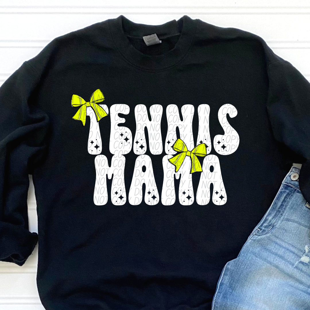 Tennis Mama Bow DTF Print