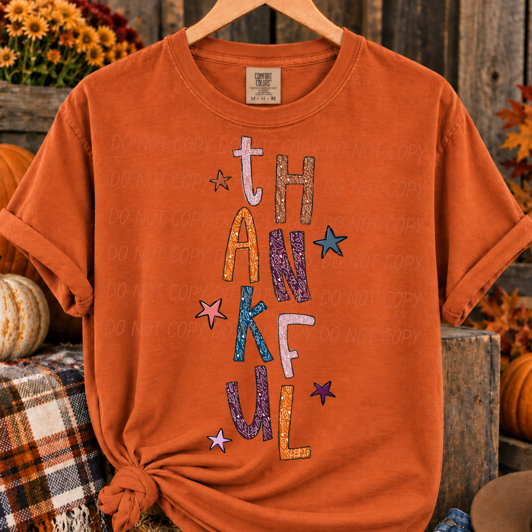 Thankful Leaves DTF Print