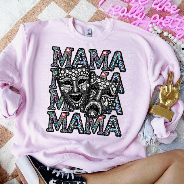 Stacked Mama Bling Sports DTF Print