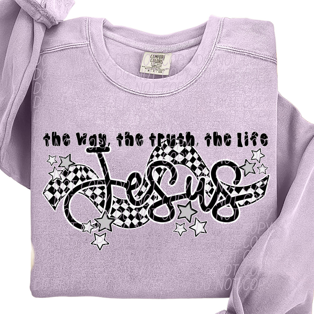 Jesus The Way The Truth The Life DTF Print