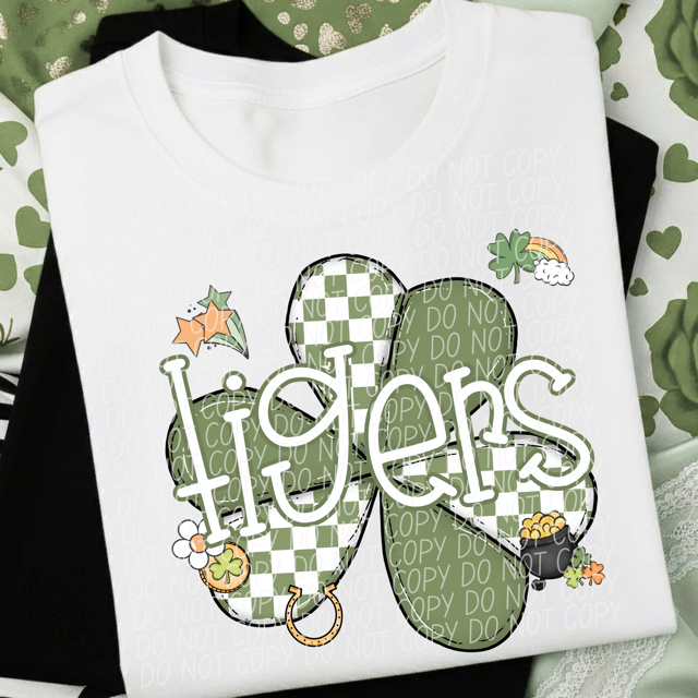 St Patrick Clover Mascots DTF Print