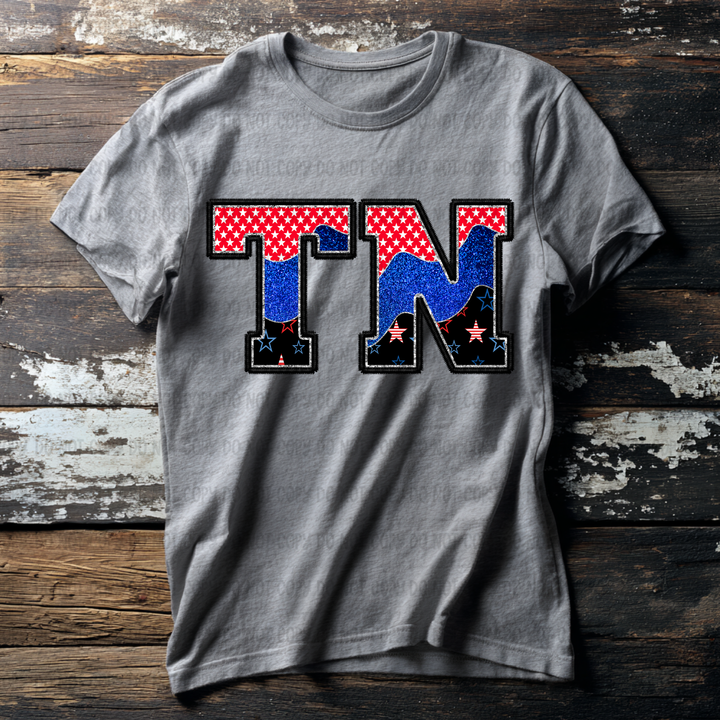 Patriotic States DTF Print