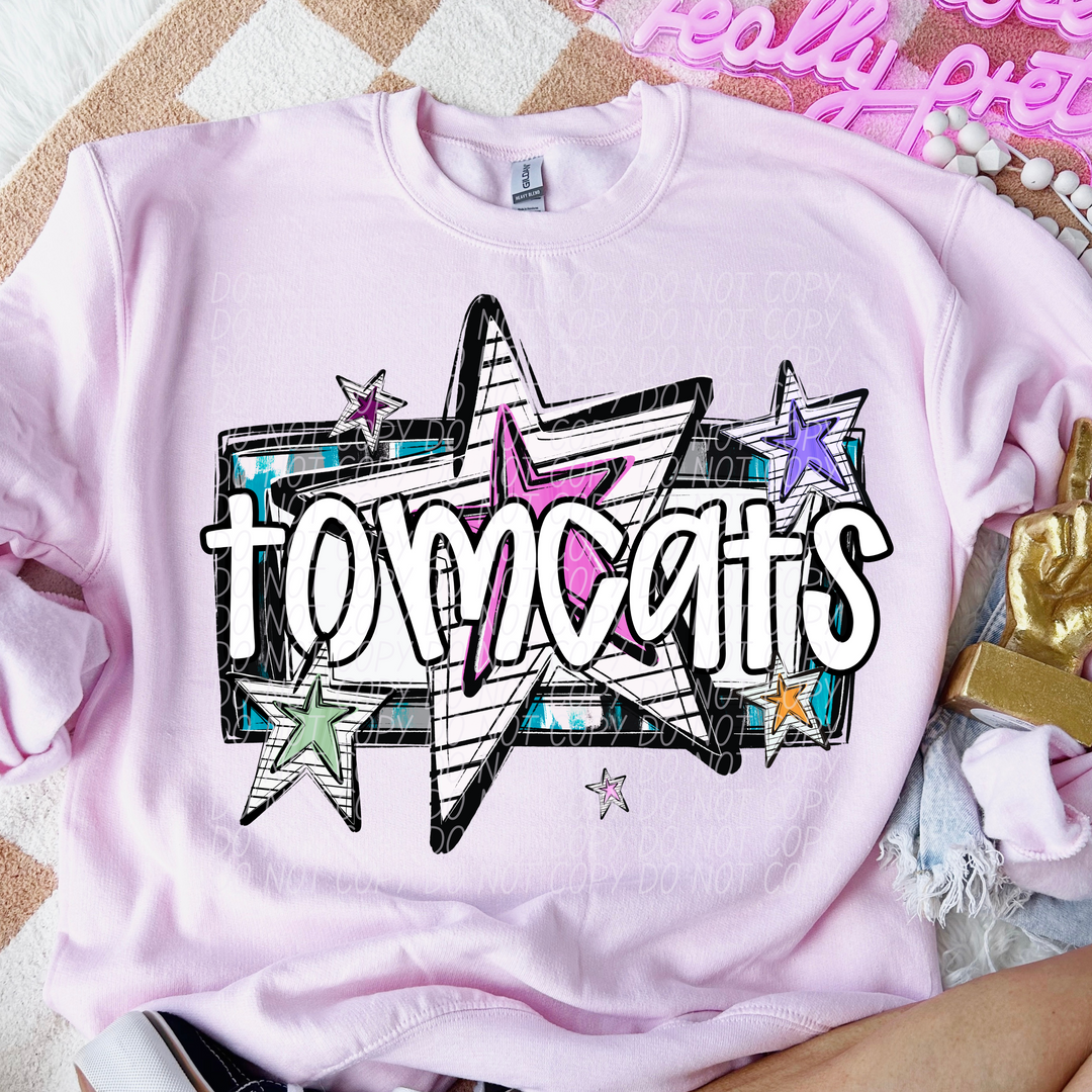 Bright Stars Mascots Youth DTF Print