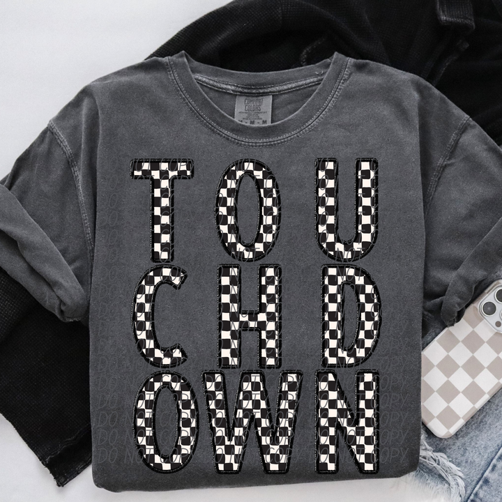 Touchdown Checks DTF Print