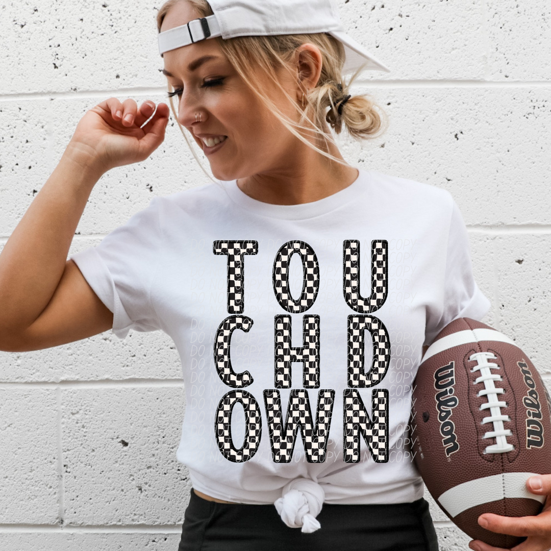 Touchdown Checks DTF Print