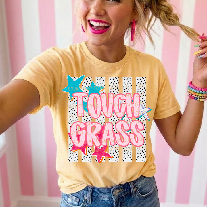 Touch Grass DTF Print