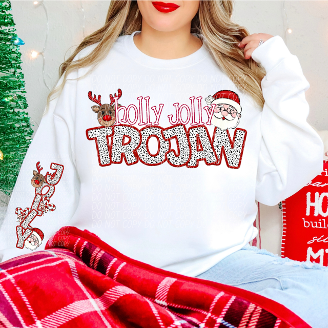 Holly Jolly Mascots DTF Print