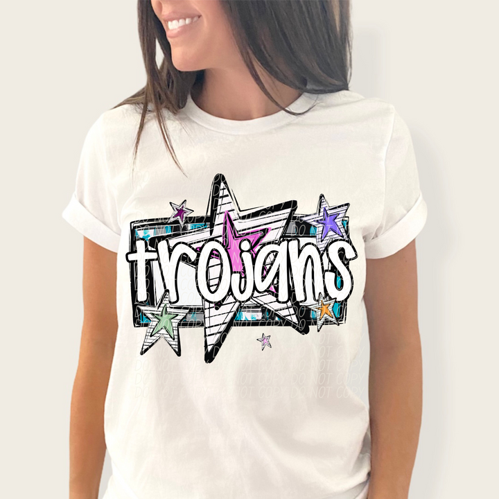 Bright Stars Mascots Youth DTF Print