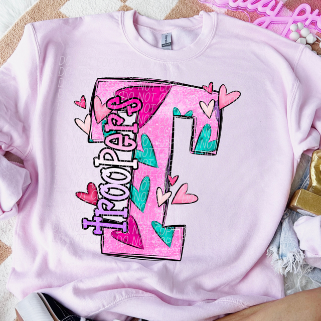 Valentine's Day Mascots DTF Print