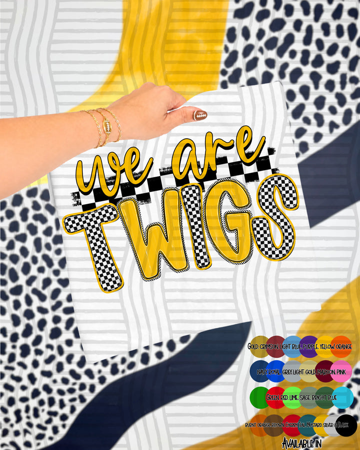 We Are Checker Crush Colors Mascots DTF Print