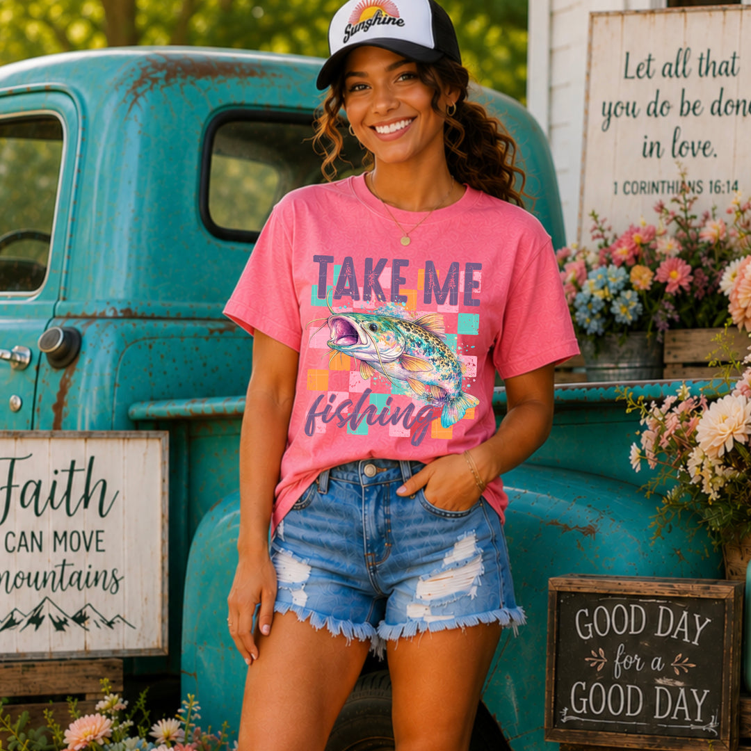 Take Me Fishing DTF Print