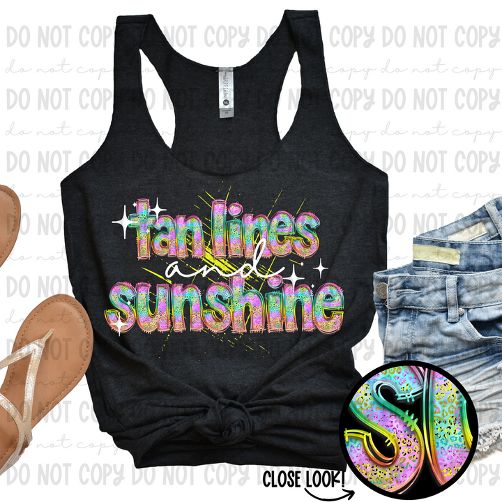 Tan Lines and Sunshine DTF Print