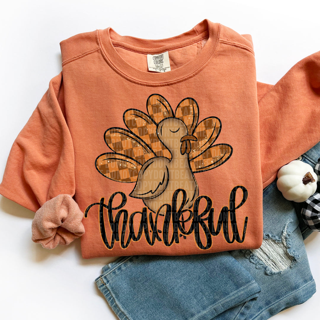 Thankful Turkey DTF Print