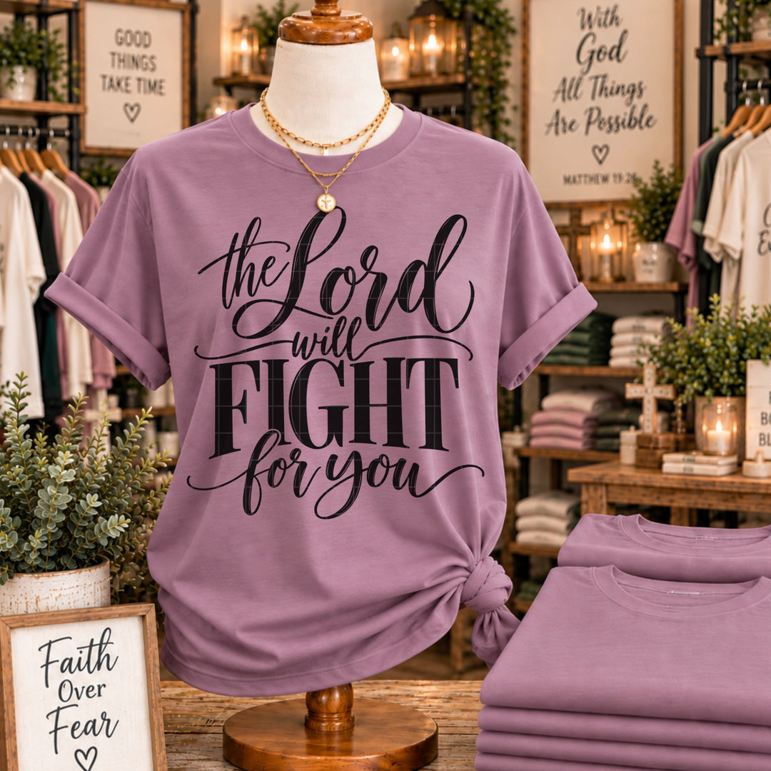 The Lord Will Fight For You DTF Print