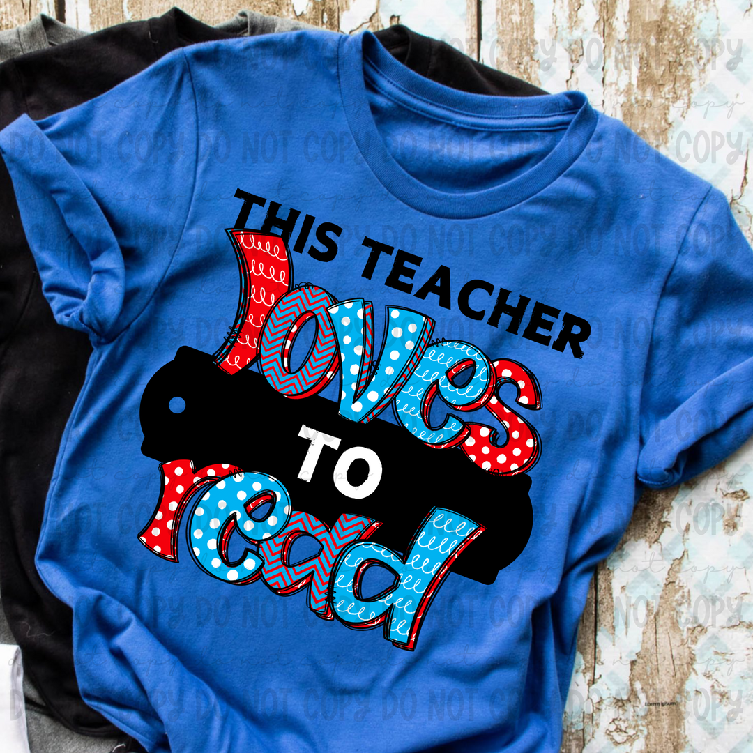 This Teacher Loves to Read DTF Print