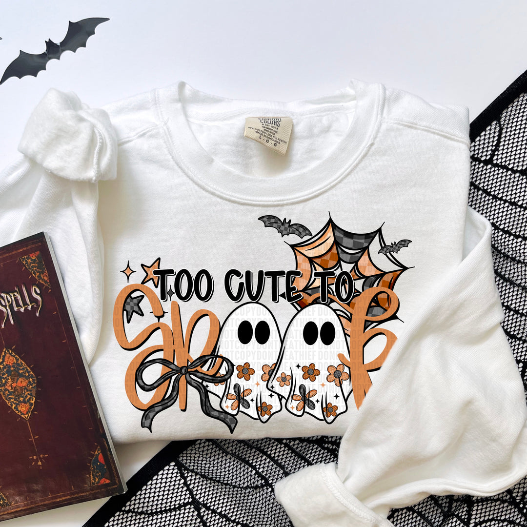 Too Cute To Spook DTF Print
