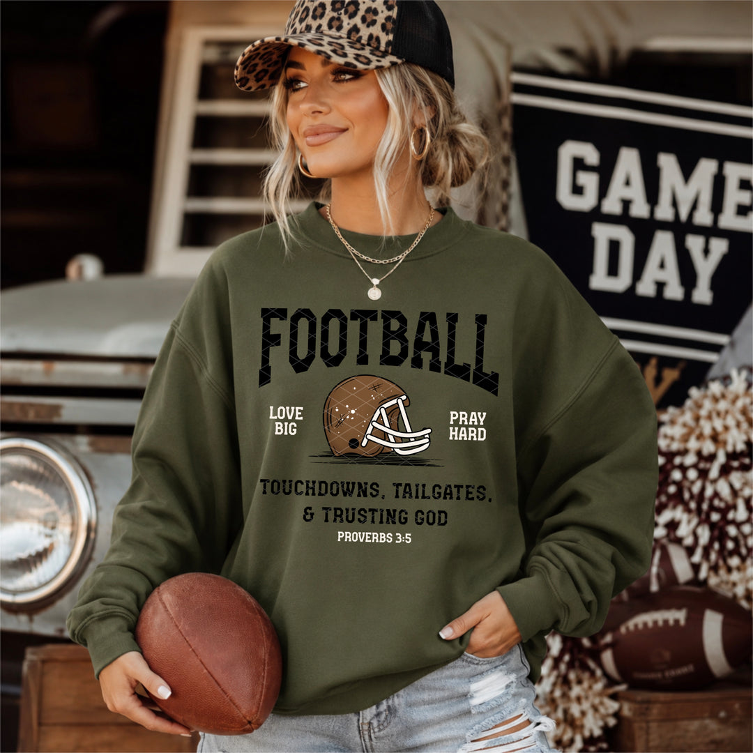 Touchdowns Tailgates Trusting God DTF Print