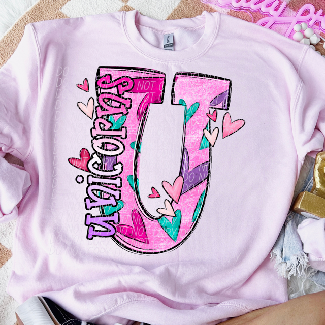 Valentine's Day Mascots DTF Print