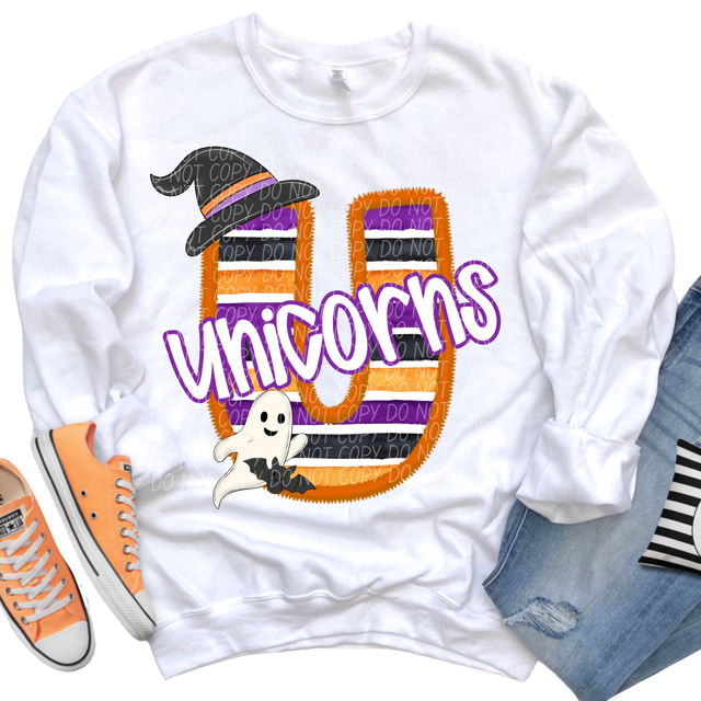 Halloween Striped Mascots DTF Print