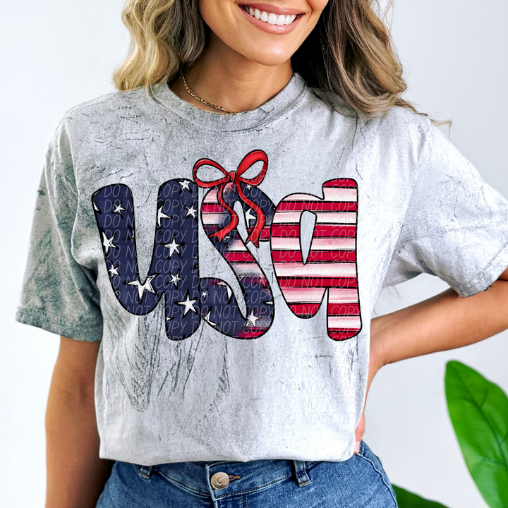 USA Bow DTF Print