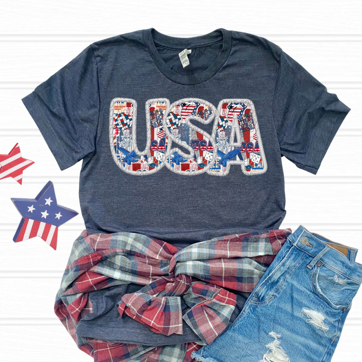 USA Collage DTF Print