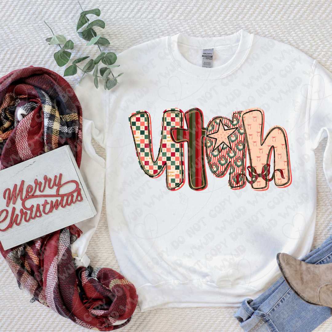 Merry State Alpha DTF Print