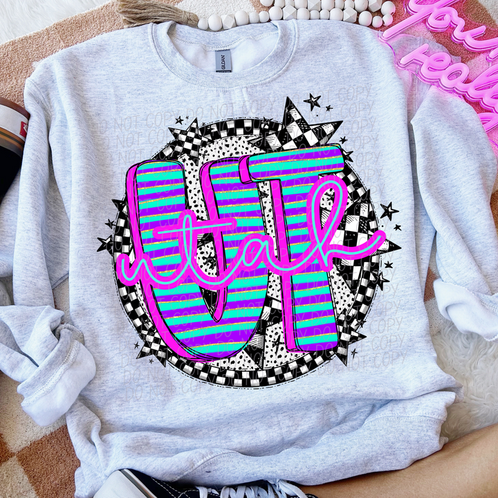 Striped Spring States DTF Print