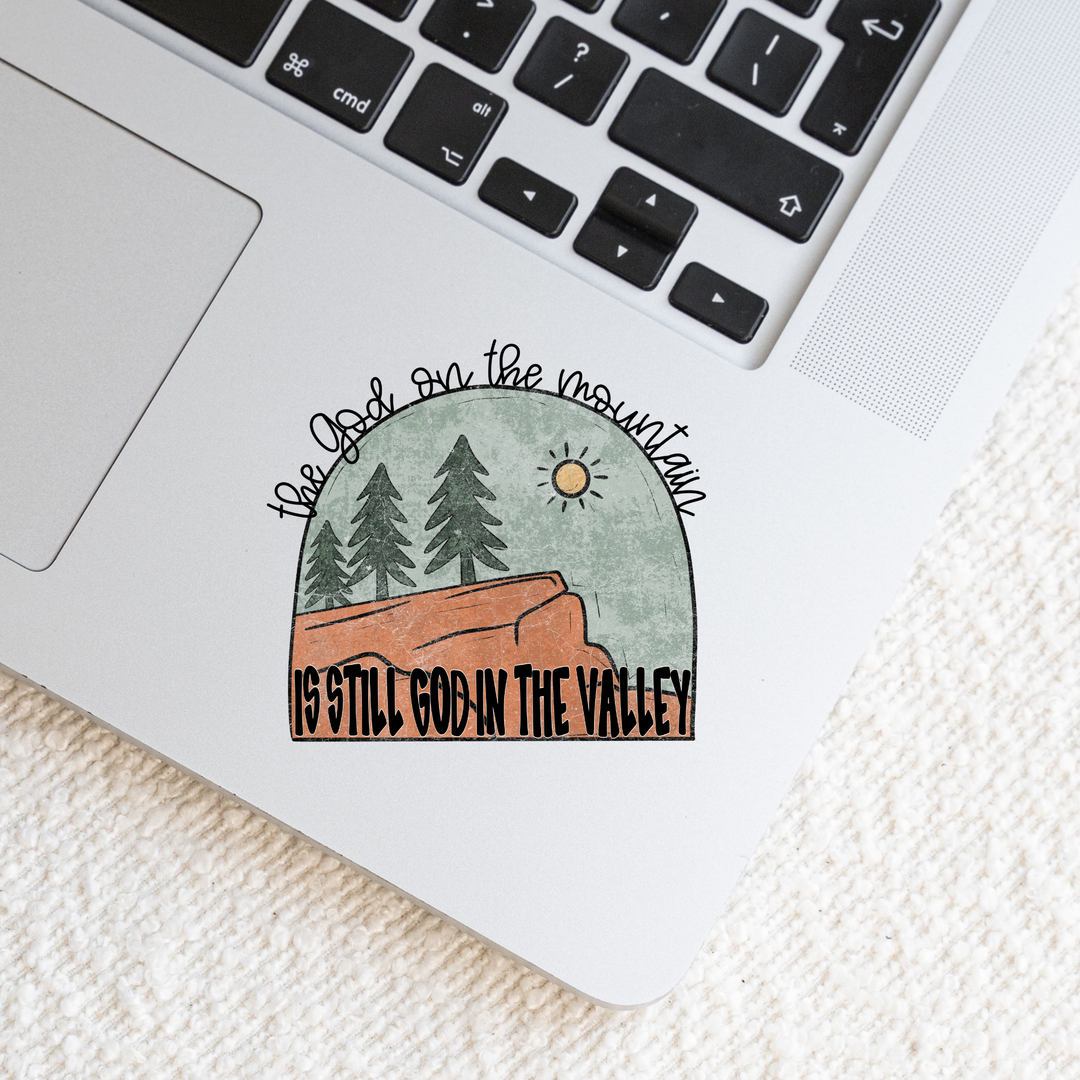 The God On The Mountain Die Cut Stickers